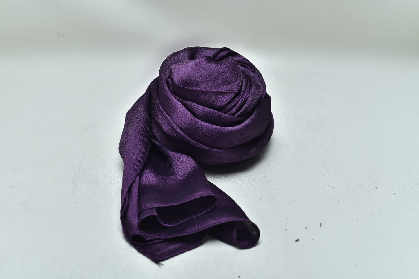 Purple Crinkle Silk Hijab – Subtle Shine, Ultimate Comfort