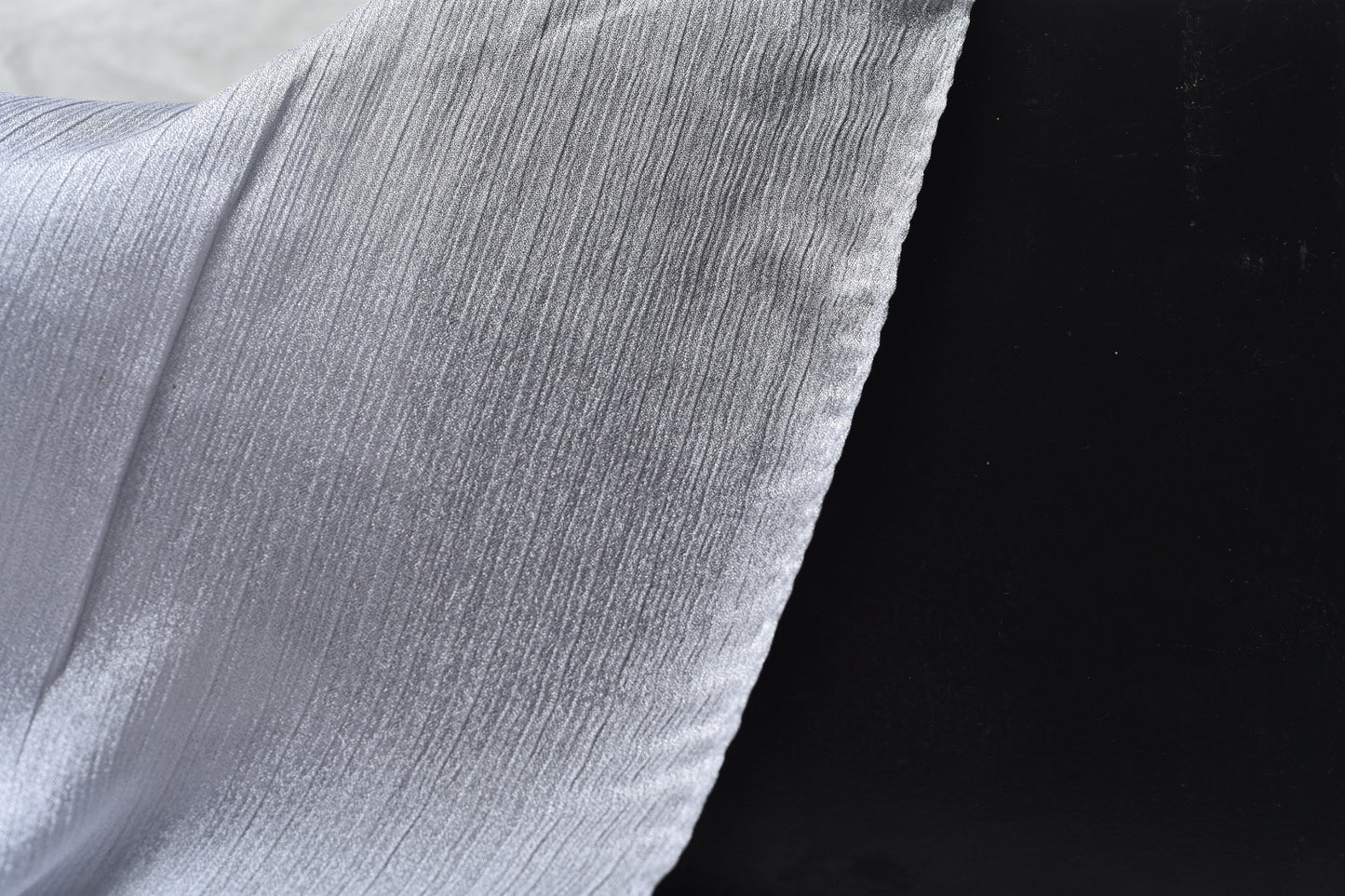 Silver Crinkle Silk Hijab – Subtle Shine, Ultimate Comfort