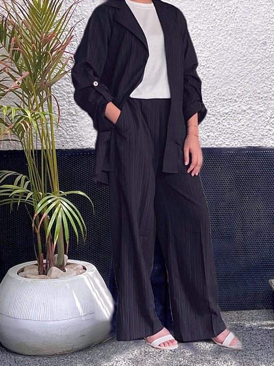 Inky Black Co ord set.