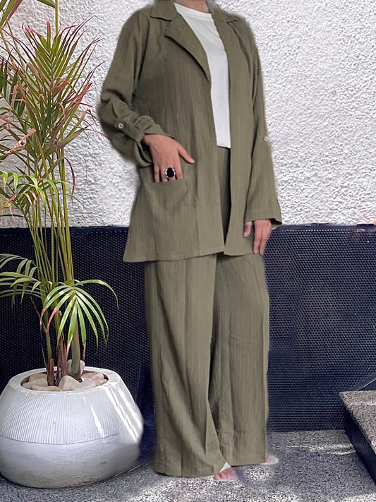 Olive Aura Co ord set.