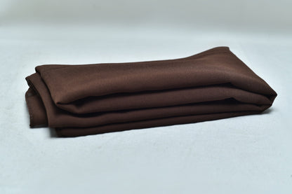 Chocolate Brown Georgette Hijab – Soft, Flowy & Elegant